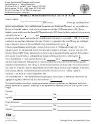 Document preview: Form 440-5227 Mortgage Servicer Irrevocable Letter of Credit - Oregon