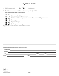 Form 440-4817 Payday/Title Licensee Annual Report - Oregon, Page 2