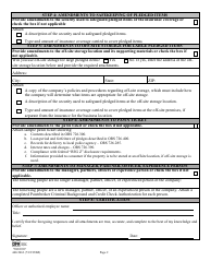 Form 440-5463 Pawnbroker License Application Amendment - Oregon, Page 2