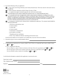 Form 440-4011 Certified Provider Application - Oregon, Page 3