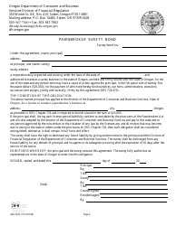 Form 440-3232 Pawnbroker License Application - Oregon, Page 6