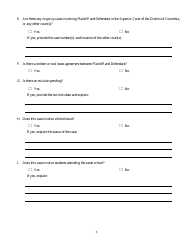 Form CA-3073 Motion for Restraining Order - Washington, D.C., Page 3