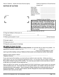 Document preview: Form NA840 Notice of Action - California