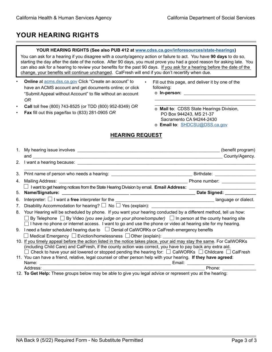 Form NA1231 Notice of Overpayment - Partial Waiver Approval - Cash Assistance Program for Immigrants - California, Page 3