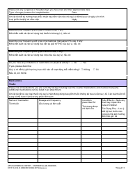 DCYF Form 13-001A Applicant Medical Self Report - Confidential - Washington (English/Vietnamese), Page 2