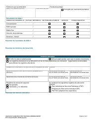 DCYF Formulario 14-444 Registro De Salud Y Educacion Del Menor Informe De Valoracion - Washington (Spanish), Page 3