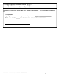 DCYF Formulario 16-030 Hoja De Trabajo De Resena De Libro Para Horas De Capacitacion De Cuidado De Crianza - Washington (Spanish), Page 2