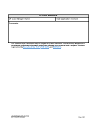 DCYF Form 20-017 Jr Marriage Application - Washington, Page 3