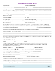 DCYF Formulario FS_0034 Hoja De Verificacion Del Seguro - Washington (Spanish), Page 3