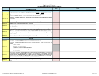 Controlled Substances Registration Inspection Report - Virginia, Page 11