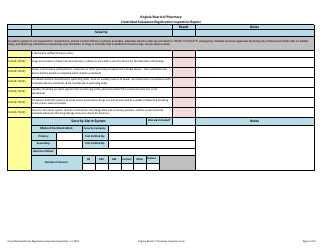 Controlled Substances Registration Inspection Report - Virginia, Page 3