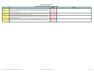 Controlled Substances Registration Inspection Report - Virginia, Page 7