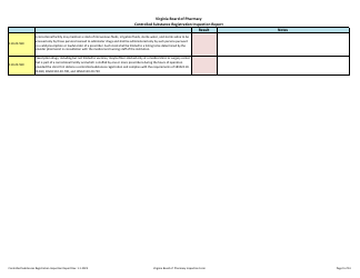 Controlled Substances Registration Inspection Report - Virginia, Page 9