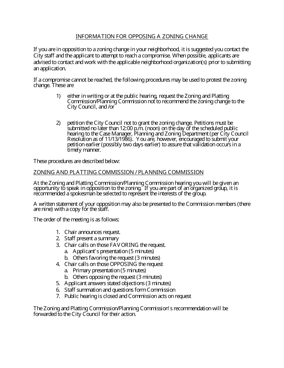 Zoning Petition - City of Austin, Texas, Page 4