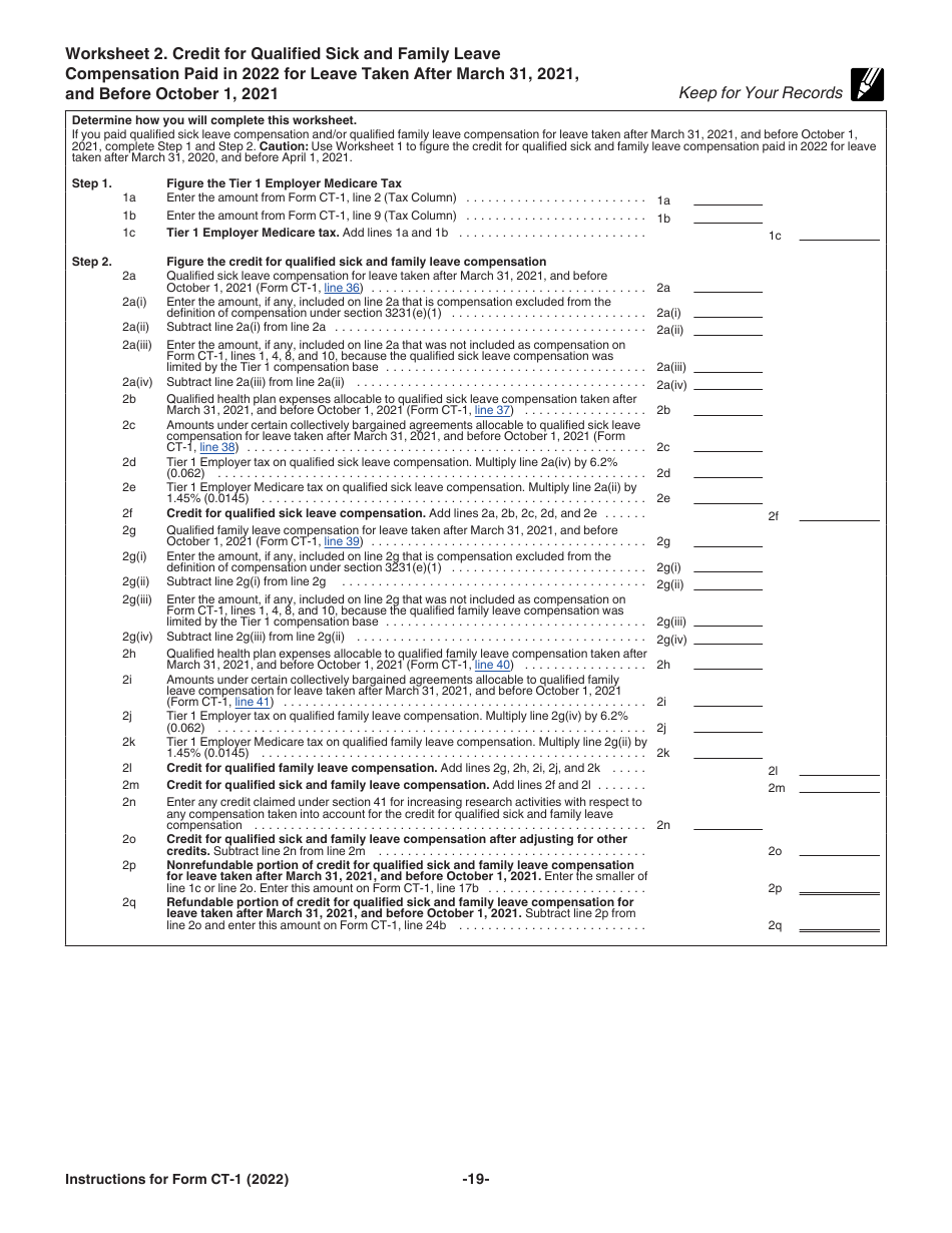 Instructions for IRS Form CT-1 Employers Annual Railroad Retirement Tax Return, Page 19