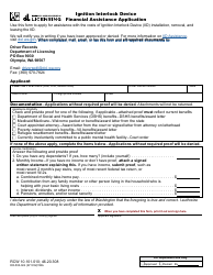 Document preview: Form DR-500-024 Ignition Interlock Device Financial Assistance Application - Washington