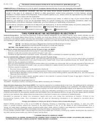 Form DL-59 Application for Change From a Junior Driver&#039;s License to a Regular Non-commercial License - Pennsylvania, Page 2