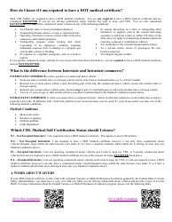 Form VL-033 Cdl Medical Certification - Vermont, Page 2