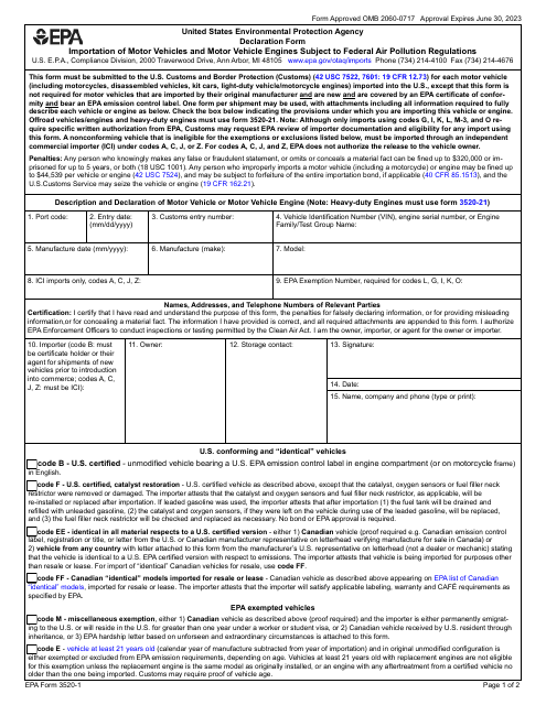 epa-form-3520-1-download-fillable-pdf-or-fill-online-declaration-form