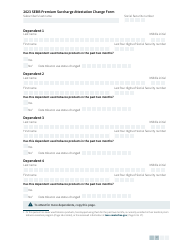 Form HCA20-0041 Sebb Premium Surcharge Attestation Change Form - Washington, Page 2