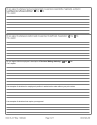 Form DOC03-417 Position Review Request - Washington, Page 5
