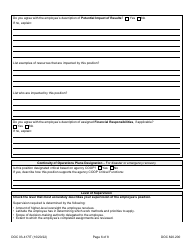 Form DOC03-417IT Position Review Request - Information Technology - Washington, Page 6