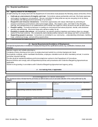 Form DOC03-446 Position Description - Washington General Service (Wgs) and Exempt Non-management - Washington, Page 3