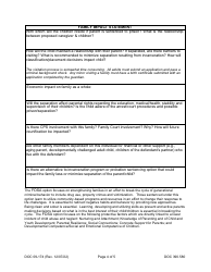 Form DOC09-174 Parenting Sentencing Alternative - Risk Assessment Report - Washington, Page 4