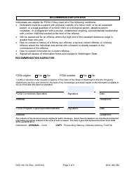 Form DOC09-174 Parenting Sentencing Alternative - Risk Assessment Report - Washington, Page 5