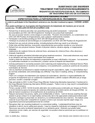 Form DOC14-039ES Substance Use Disorder Treatment Participation Requirements - Washington (English/Spanish)