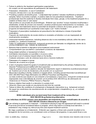 Form DOC14-039ES Substance Use Disorder Treatment Participation Requirements - Washington (English/Spanish), Page 3