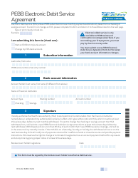 Form HCA42-0450 Pebb Electronic Debit Service Agreement - Washington