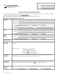 Form LIIB-304 Water Heater Industrial Board Petition - Pennsylvania