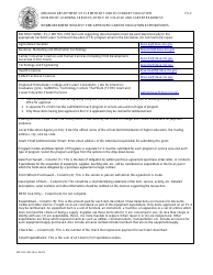Form FV-2 (MO500-1303) Application for Authorization of Career Education Expenditures - Missouri