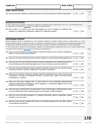 Form L1 Application for a Physician&#039;s and Surgeon&#039;s License - California, Page 4