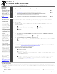 Form L_047_F Rental License Supplemental Information - City of Philadelphia, Pennsylvania, Page 2