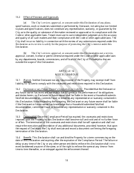 Declaration of Affordable Housing Covenants - Sample - City of Philadelphia, Pennsylvania, Page 14