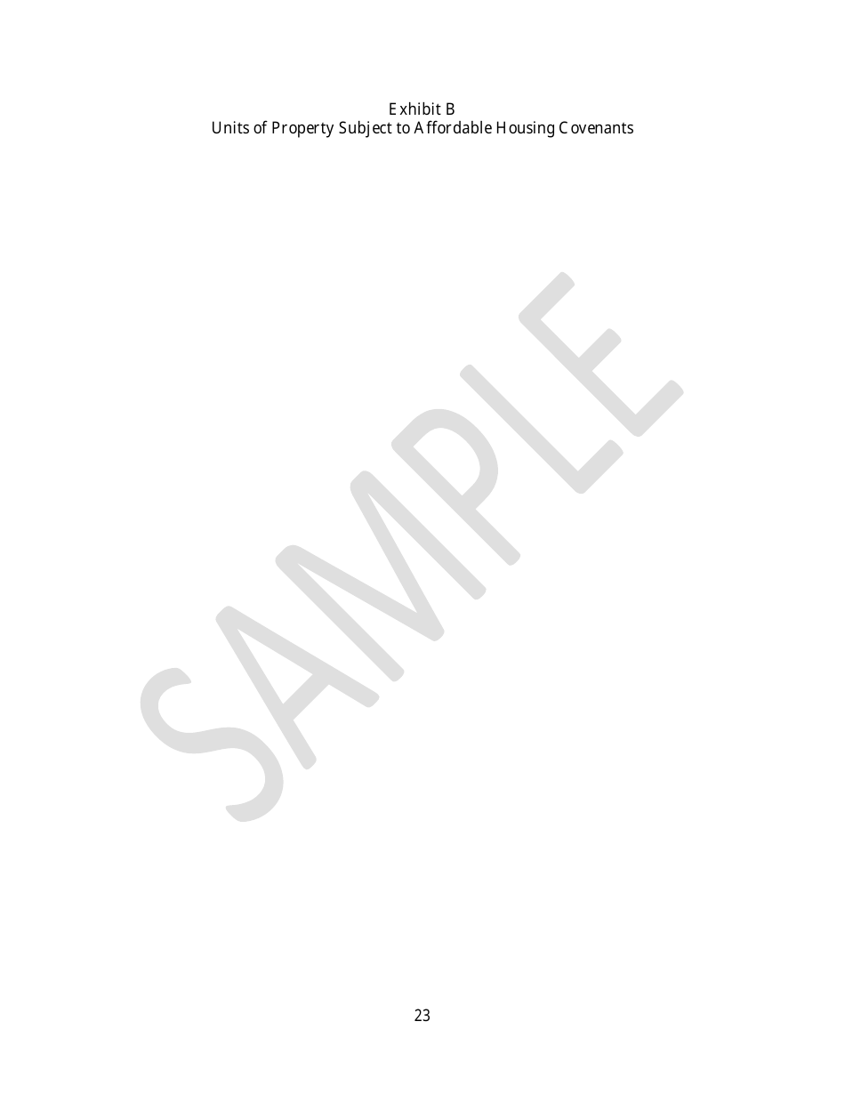 Declaration of Affordable Housing Covenants - Sample - City of Philadelphia, Pennsylvania, Page 23