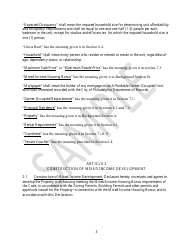 Declaration of Affordable Housing Covenants - Sample - City of Philadelphia, Pennsylvania, Page 3