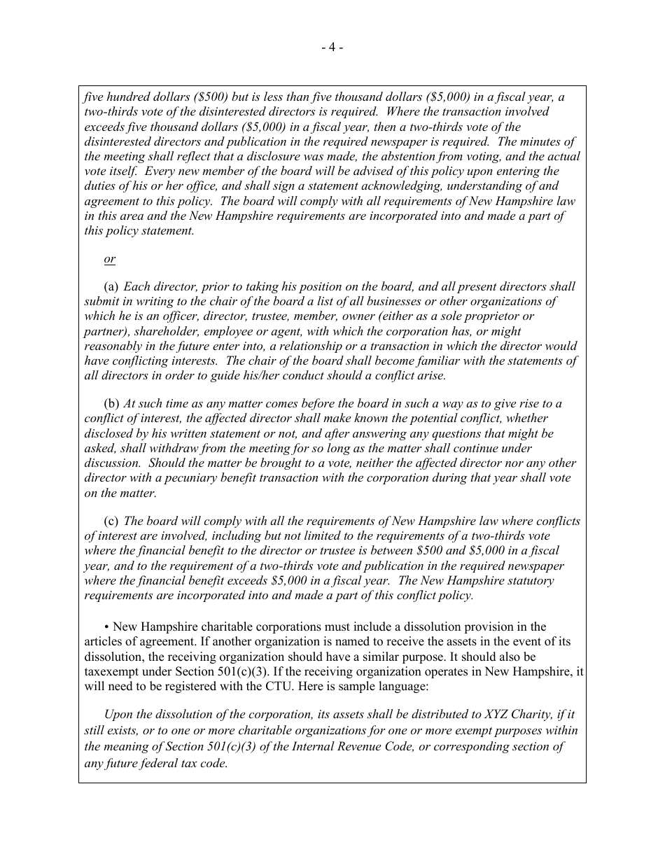 Instructions for Form NHCT-11 Application for Registration - New Hampshire, Page 4