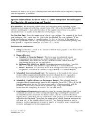 Instructions for Form NHCT-12 Annual Report - New Hampshire, Page 3