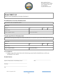 Document preview: Form NHCT-23 Notice of Fund Raising Counsel Contract - New Hampshire
