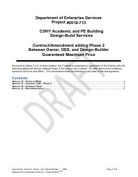 Attachment 1A Proposed Gmp Amendment to the Contract - Washington Center for Deaf and Hard of Hearing Youth - Academic &amp; Pe Building - Washington, Page 3