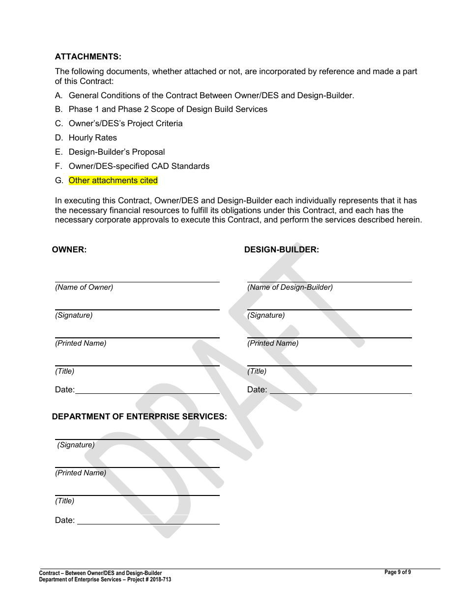 Attachment 1 Proposed Contract - Washington Center for Deaf and Hard of Hearing Youth - Academic  Pe Building - Draft - Washington, Page 10