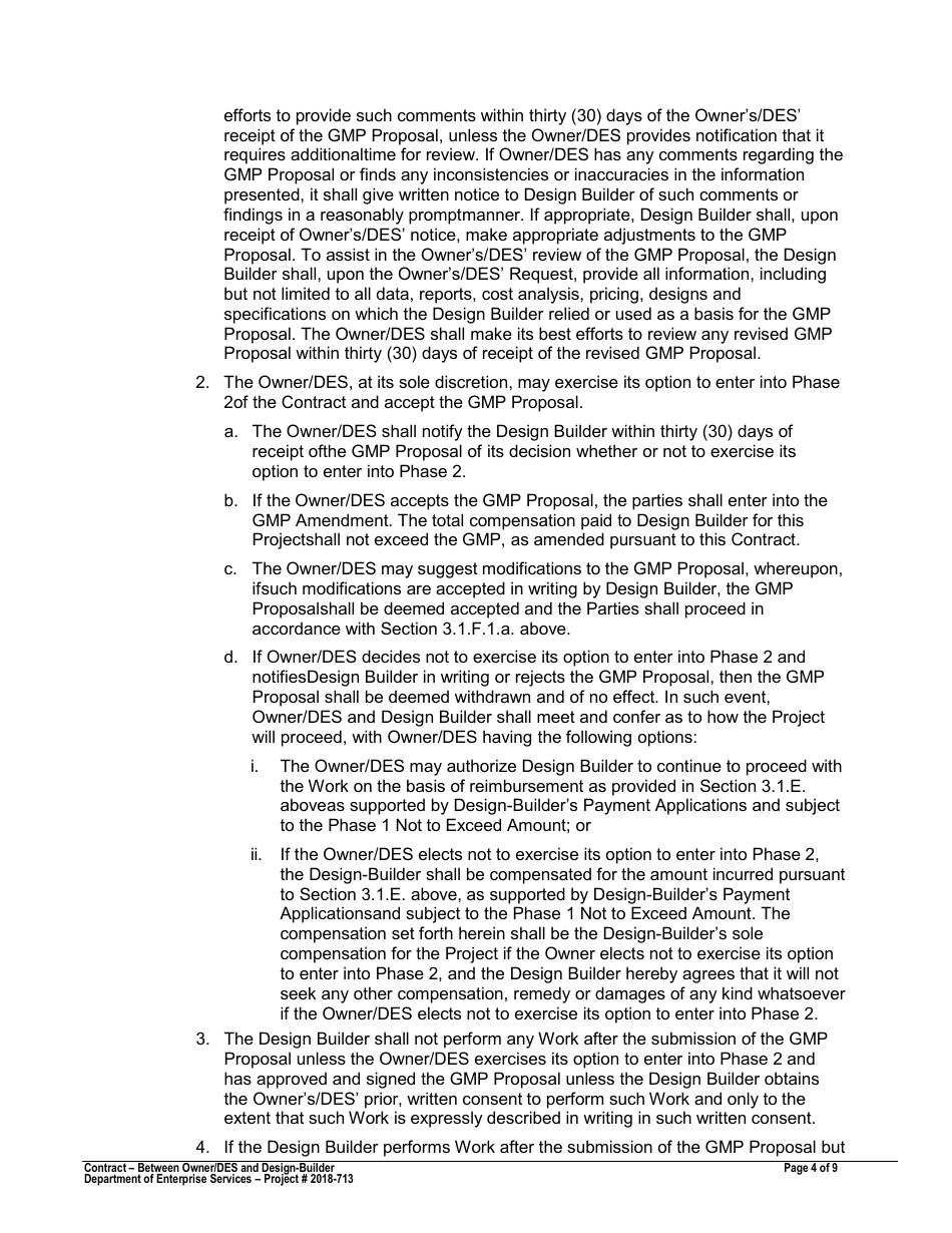 Attachment 1 Proposed Contract - Washington Center for Deaf and Hard of Hearing Youth - Academic  Pe Building - Draft - Washington, Page 5