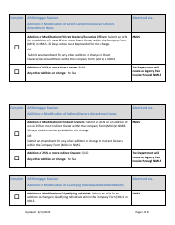Ar Mortgage Servicer License Amendment Checklist (Company) - Arkansas, Page 6