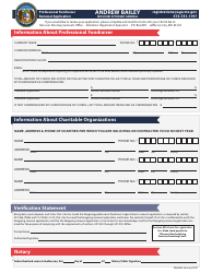 Document preview: Professional Fundraiser Renewal Application - Missouri