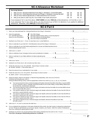 Form NC-4 Employee&#039;s Withholding Allowance Certificate - North Carolina, Page 4