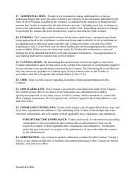 Purchasing Master Terms and Conditions - West Virginia, Page 13