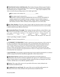 Purchasing Master Terms and Conditions - West Virginia, Page 9